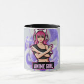 Anime Girl – Stylish Modern Character Design Tasse (Zentrum)