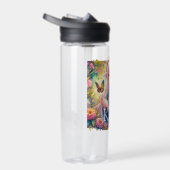 Anime Girl und Butterfly Wasserfarbe Personalisier Trinkflasche (Rechts)