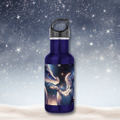 Anime Girl und ihr Drache Mystical Edelstahlflasche
