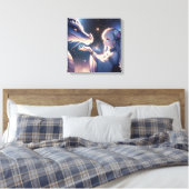 Anime Girl und ihr Drache Mystical Leinwanddruck (Insitu (Schlafzimmer))