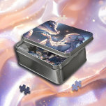 Anime Girl und ihr Drache Mystical Puzzle<br><div class="desc">Mystisches Fantasy Art Puzzle mit Metallbehälter. Ai art zeigt ein hübsches Anime-Mädchen und ihren Drachen in einem ätherischen Rahmen.</div>