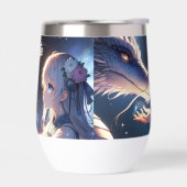 Anime Girl und ihr Drache Personalisiert (Links)