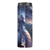 Anime Girl und ihr Drache Personalisiert Thermosbecher (Rückseite)