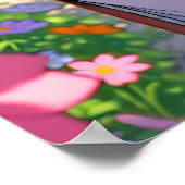 Anime Girl und Siamese Cat Personalisiert Poster (Ecke)