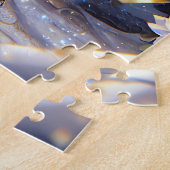 Anime Girl und White and Gold Dragon Puzzle (Seite)