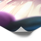 Anime Girl Violet Butterfly Wing Moon Fairy Poster (Ecke)