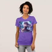 Anime Girl Violet Butterfly Wing Moon Fairy T-Shirt (Vorne ganz)