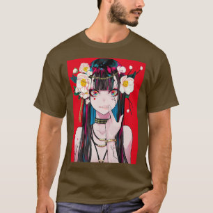 Anime Girl Waifu Japanisch Ästhetik Kawaii Otaku P T-Shirt