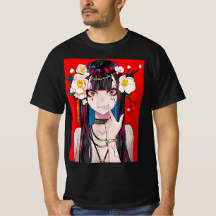 Anime Girl Waifu Japanisch Ästhetik Kawaii Otaku  T-Shirt
