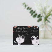 Anime Girls Business Card Visitenkarte (Stehend Vorderseite)