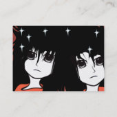 Anime Girls Business Card Visitenkarte (Rückseite)