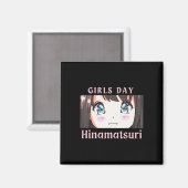 Anime Girls Day Hinamatsuri Feiertag oder Dollarta Magnet (Vorderseite/Rückseite)