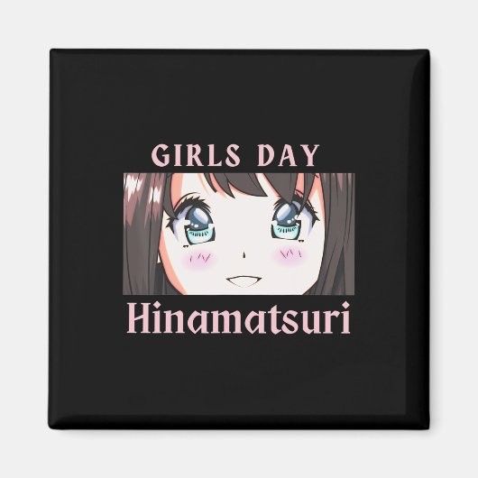 Anime Girls Day Hinamatsuri Feiertag oder Dollarta Magnet (Vorne)