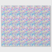 Anime Girl's Geburtstagswrapping Paper Geschenkpapier (Flach)