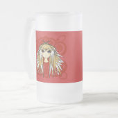 Anime Girls Geschenke Mattglas Bierglas (Vorderseite Links)