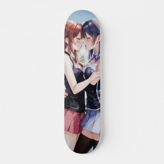 Anime Girls halten sich fest Skateboard (Vorne)
