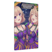 Anime Girls Mardi Gras Klemmbrett (Rechts)