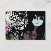 Anime Girls Moon Cloud Stars Visitenkarte (Rückseite)