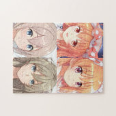 Anime Girls niedlich Ingwer und braune Haare Puzzle (Horizontal)