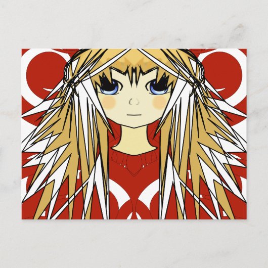 Anime Girls Postkarte (Vorderseite)