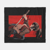 Anime Girls Teens Samurai Waifu Japanisch Otaku Ka Fleecedecke (Vorderseite (Horizontal))
