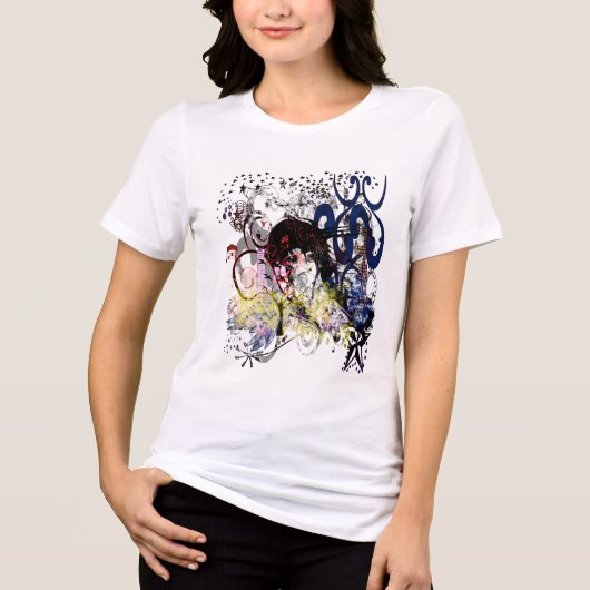 Anime Girls Tri-Blend Shirt (Vorderseite)