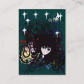 Anime Girls Wirbel und Peace Visitenkarte (Rückseite)