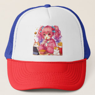 Anime Glückseligkeit: Mädchen, Kartoffeln und Haus Truckerkappe
