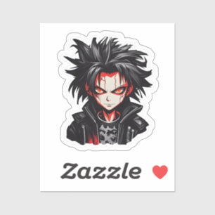 Anime Gothic Boy Aufkleber