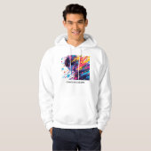 Anime Graffiti Chaos — Farbexplosion Hoodie (Vorne ganz)