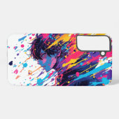 Anime Graffiti Chaos — Farbexplosion Samsung Galaxy Hülle (Rückseite (Horizontal))