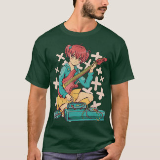 Anime Guitare Music Girl  T-Shirt