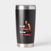 Anime-Gym-Motivation Thermobecher (Rückseite)