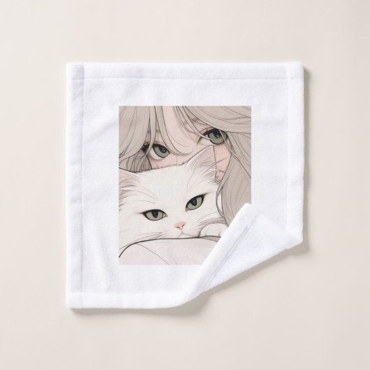 Anime Handtuch Badhandtuch Set (Waschlappen)