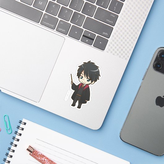 Anime Harry Potter Aufkleber (Laptop mit iPhone)