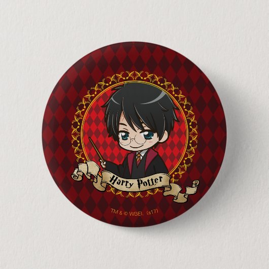 Anime Harry Potter Button (Vorderseite)