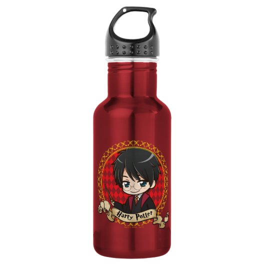 Anime Harry Potter Edelstahlflasche (Vorderseite)