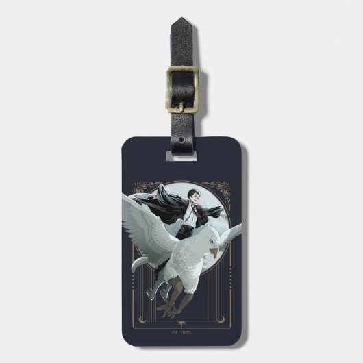 Anime HARRY POTTER™ Flight mit Buckbeak Gepäckanhänger (Vorderseite vertikal)