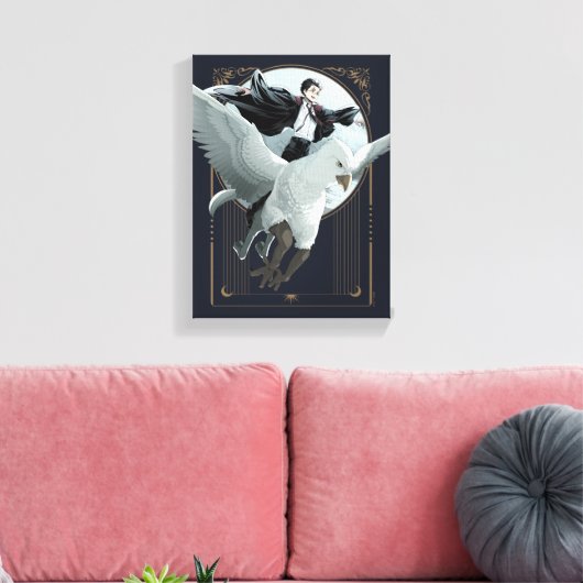 Anime HARRY POTTER™ Flight mit Buckbeak Leinwanddruck (Insitu (Wohnzimmer))