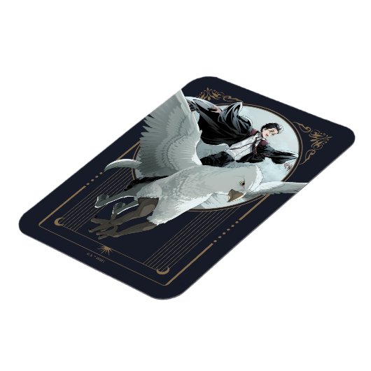 Anime HARRY POTTER™ Flight mit Buckbeak Magnet (Linke Seite)