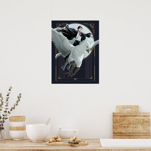 Anime HARRY POTTER™ Flight mit Buckbeak Poster (Küche)
