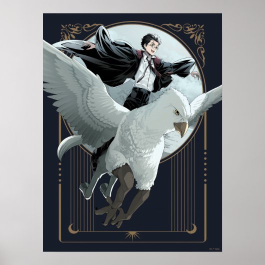 Anime HARRY POTTER™ Flight mit Buckbeak Poster (Vorne)