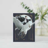 Anime HARRY POTTER™ Flight mit Buckbeak Postkarte (Stehend Vorderseite)