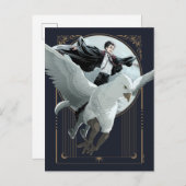 Anime HARRY POTTER™ Flight mit Buckbeak Postkarte (Vorne/Hinten)