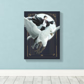 Anime HARRY POTTER™ Flug mit Buckbeak Leinwanddruck (Insitu (Holzboden))