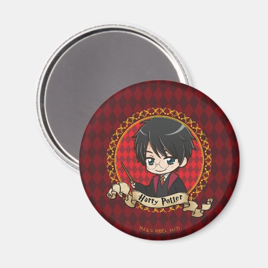 Anime Harry Potter Magnet (Vorderseite/Rückseite)