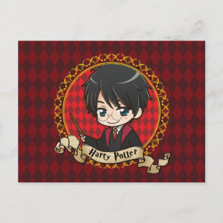 Anime Harry Potter Postkarte