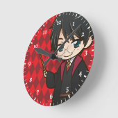 Anime Harry Potter Runde Wanduhr (Winkel)