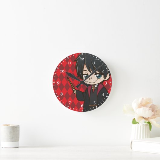 Anime Harry Potter Runde Wanduhr (Zuhause)
