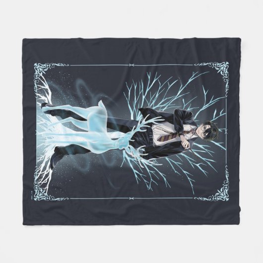 Anime HARRY POTTER™ Stag Patronus Fleecedecke (Vorderseite (Horizontal))